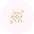 Icon representing hygiene and safety